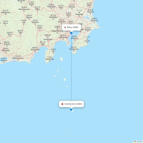 Map of Hachijo Jima