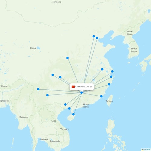 Map of Chenzhou