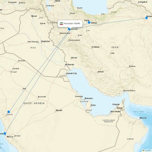 Map of Hamadan