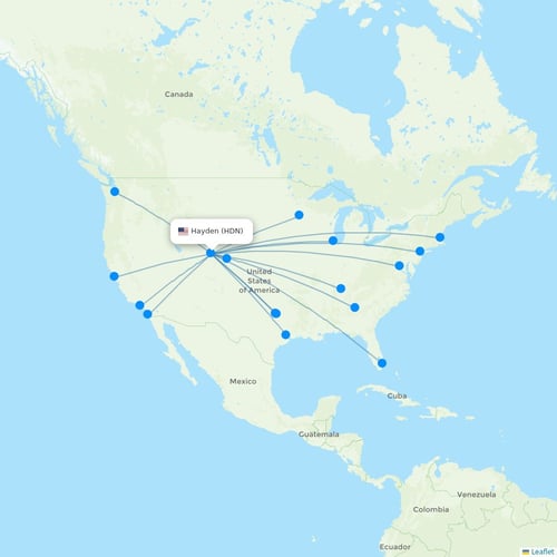 Map of Hayden