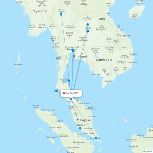 Map of Hat Yai