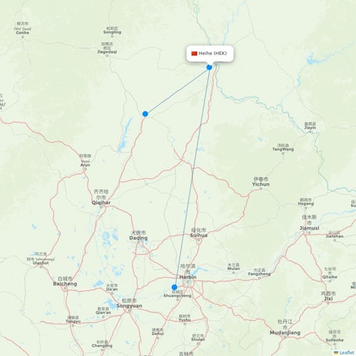 Map of Heihe