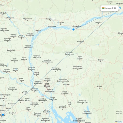Map of Itanagar