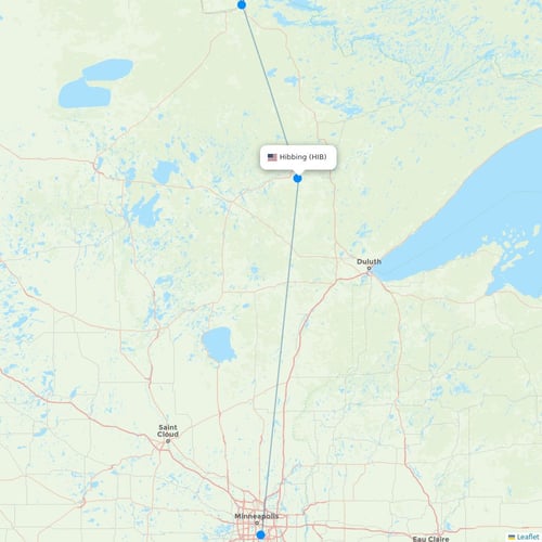 Map of Hibbing