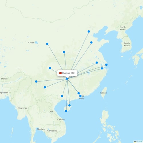 Map of Huaihua