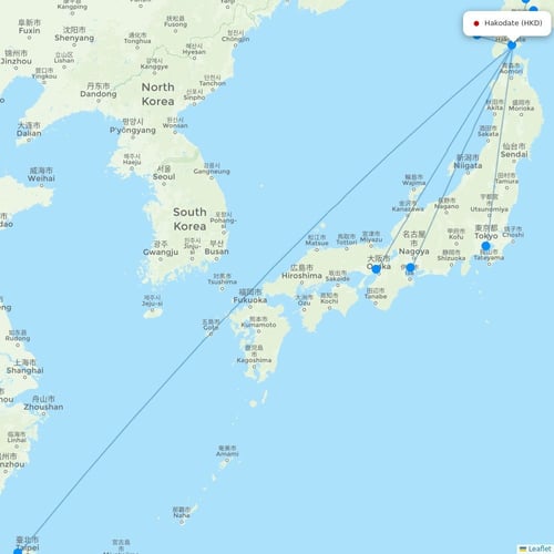 Map of Hakodate