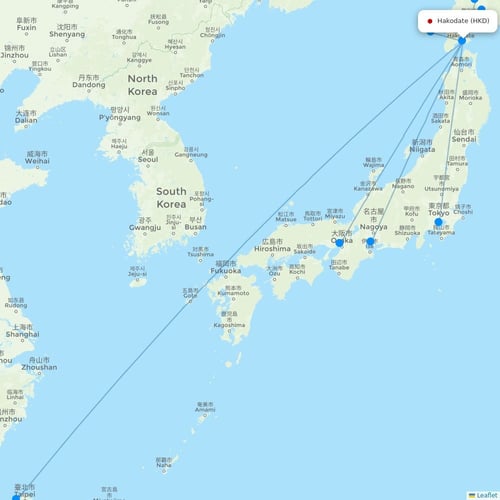 Map of Hakodate