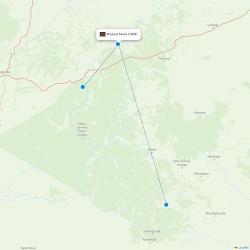 Map of Maasai Mara