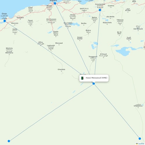 Map of Hassi Messaoud