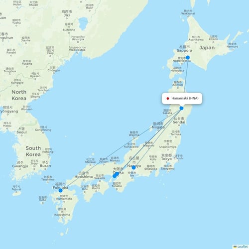 Map of Hanamaki