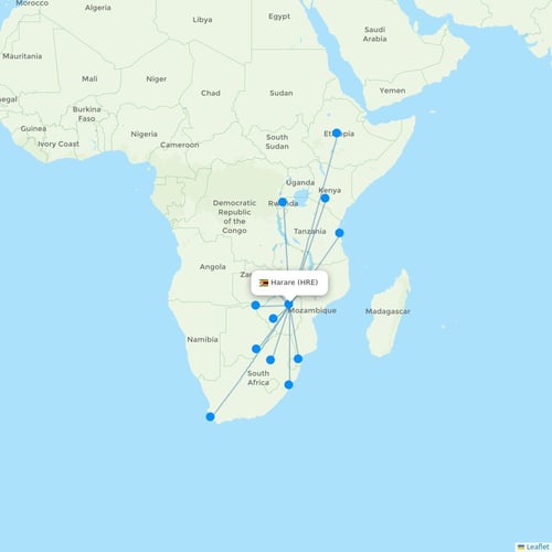 Map of Harare
