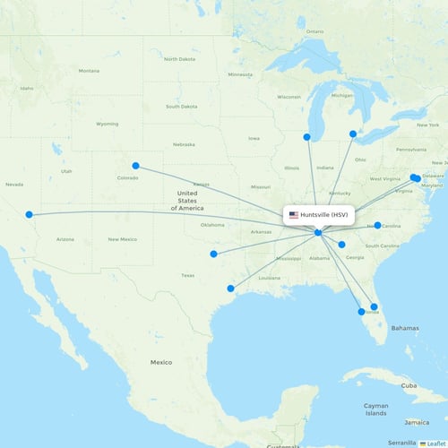 Map of Huntsville