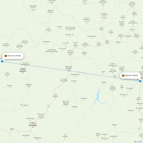 Map of Humera