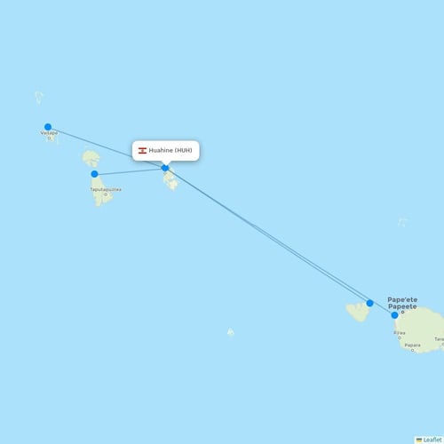 Map of Huahine