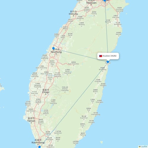 Map of Hualien