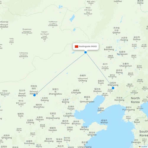 Map of Huolinguole