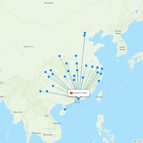 Map of Huizhou
