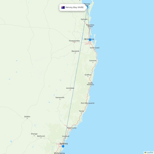 Map of Hervey Bay