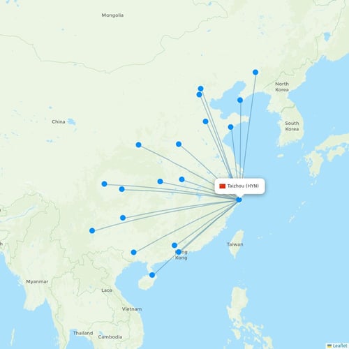 Map of Taizhou