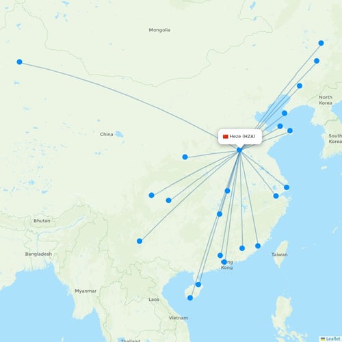 Map of Heze
