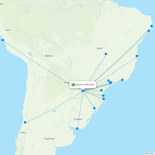 Map of Iguassu Falls