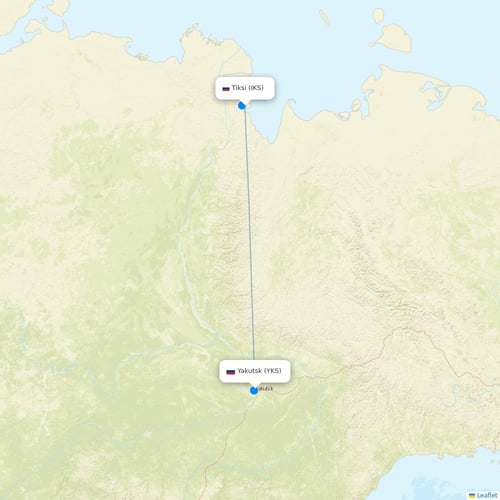 Map of Tiksi
