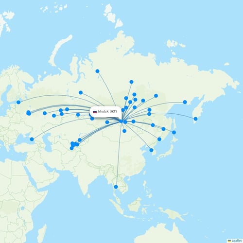 Map of Irkutsk