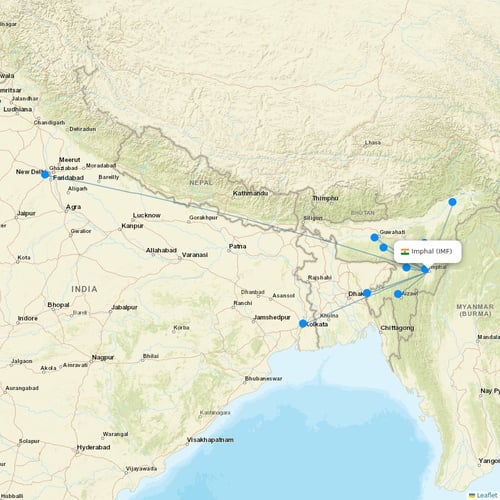 Map of Imphal