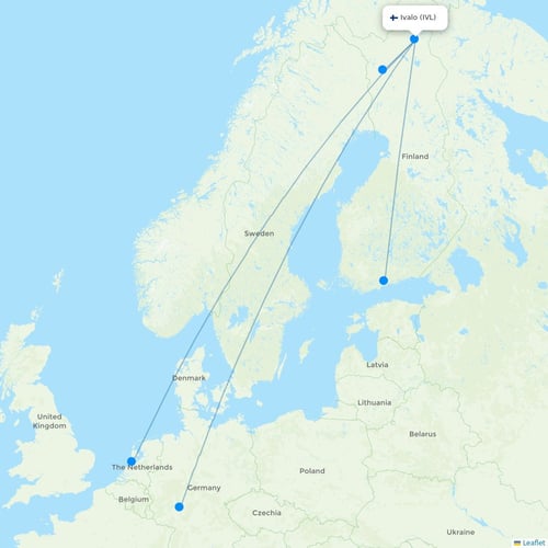 Map of Ivalo