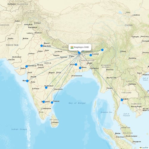 Map of Bagdogra