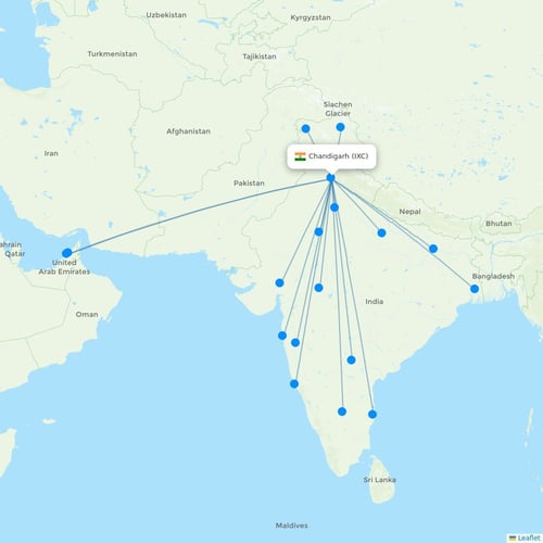 Map of Chandigarh