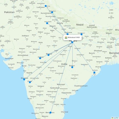 Map of Allahabad