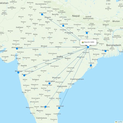 Map of Ranchi