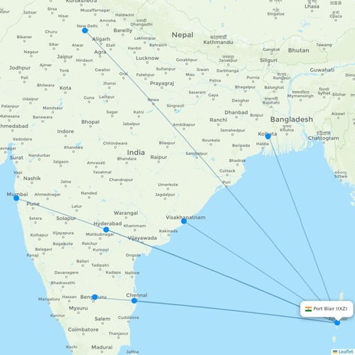 Map of Port Blair