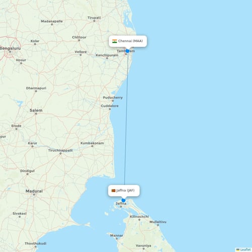 Map of Jaffna