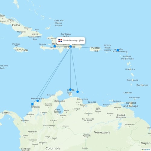 Map of Santo Domingo