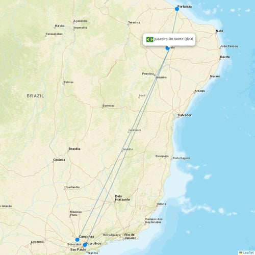 Map of Juazeiro Do Norte