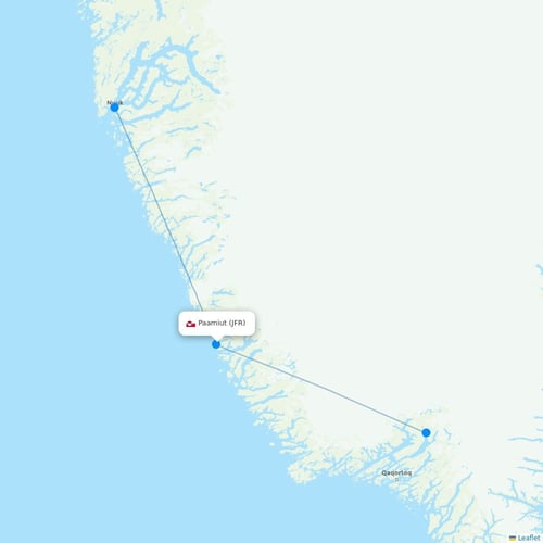 Map of Paamiut