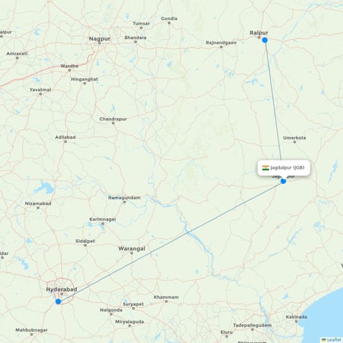 Map of Jagdalpur