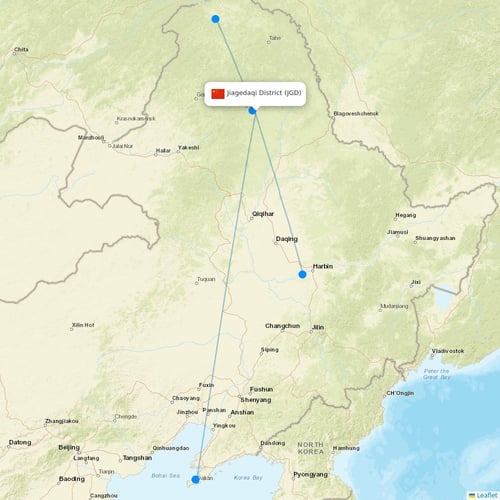 Map of Jiagedaqi District