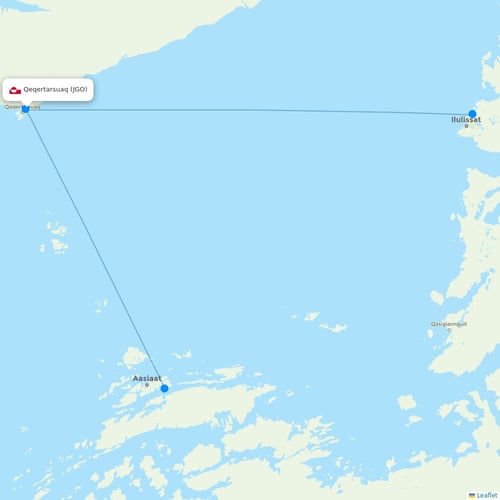 Map of Qeqertarsuaq