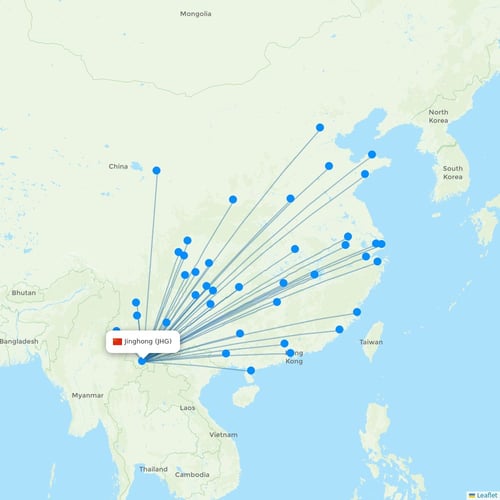 Map of Jinghong