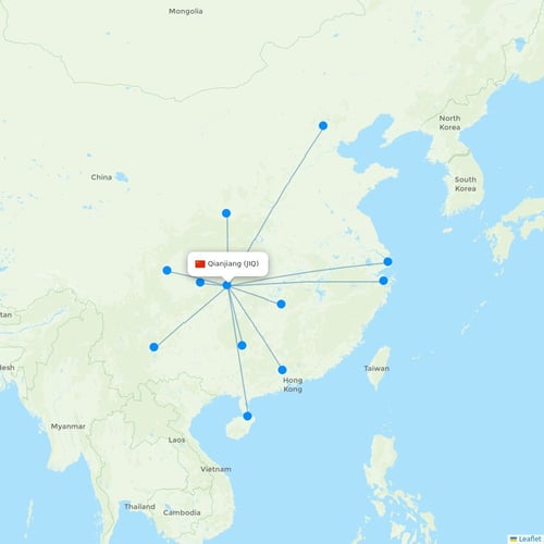 Map of Qianjiang