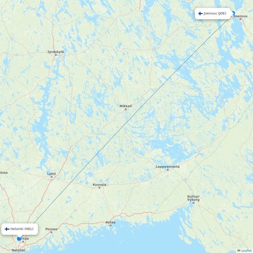 Map of Joensuu