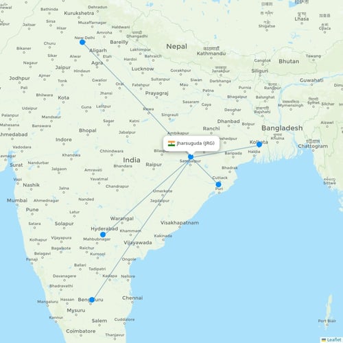 Map of Jharsuguda