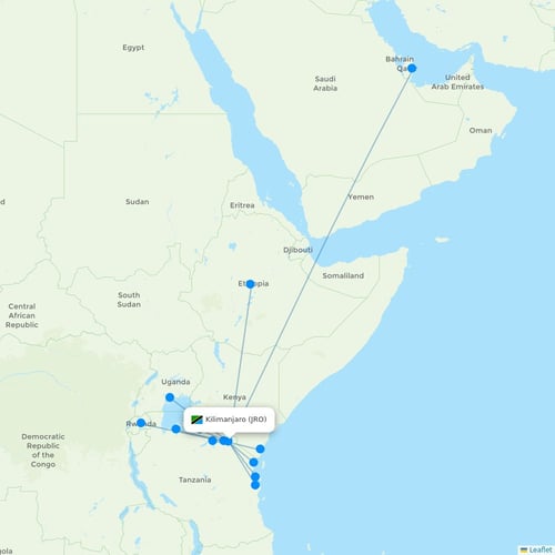 Map of Kilimanjaro
