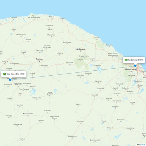 Map of Sao Benedito