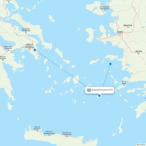 Map of Astypalaia Island