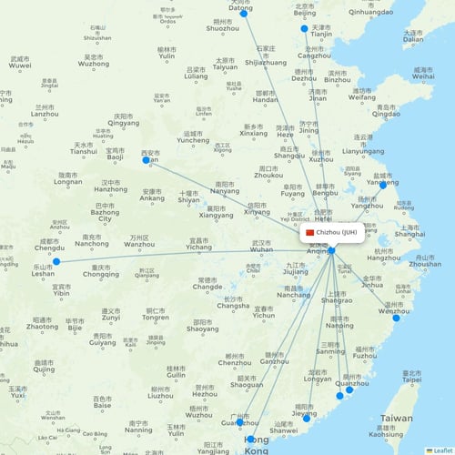 Map of Chizhou