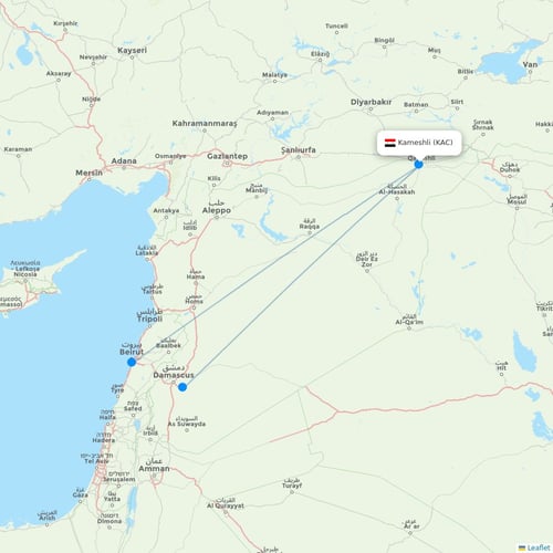 Map of Kameshli